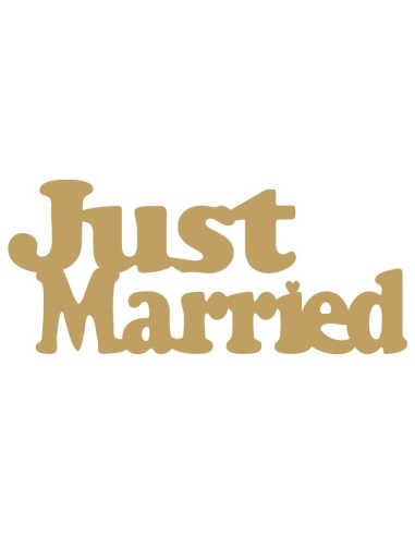 Just Married 33X18 MDF 2-16-3318-0013